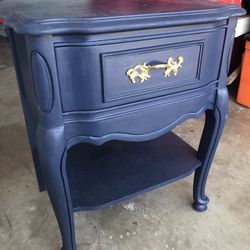 Antique Refurbished Basset End Table