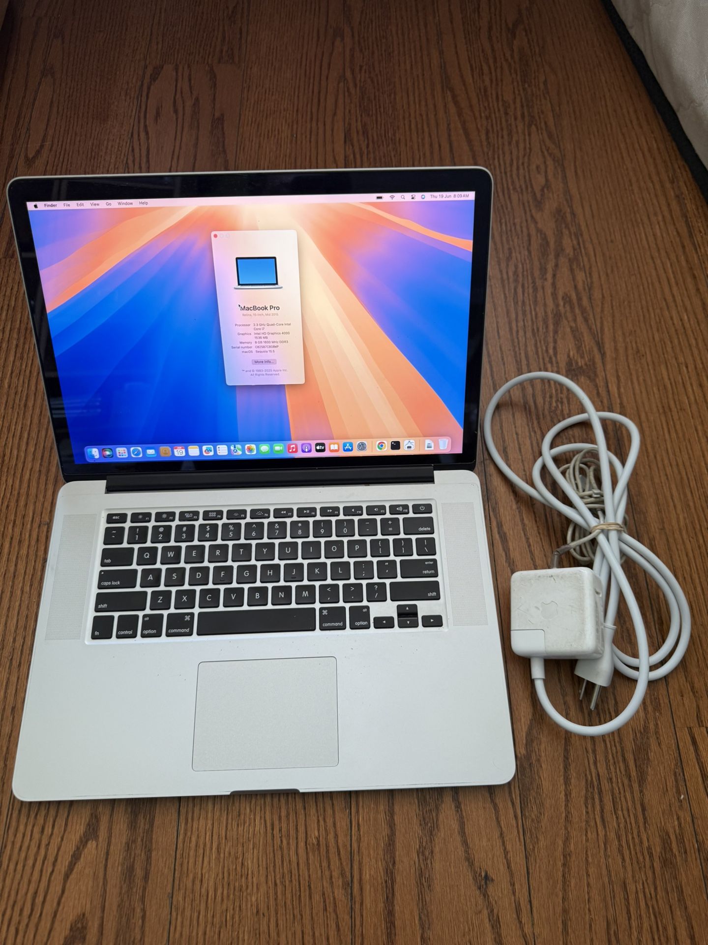 MacBook Pro 15” 2015/8GB RAM/256GB RAM/Fully functional