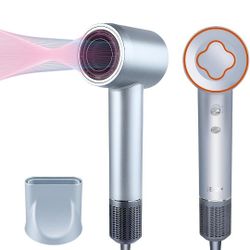 JBOX Hair Dryer,1600W Professional Ionic Blow Dryer with Magnetic Nozzle, 3 Intelligent Temperature Control,2 Speed,Low Noise High Speed Brushless