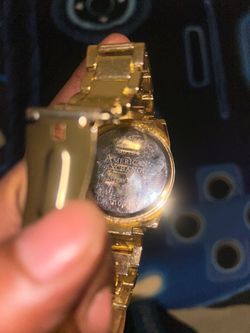 American Exchange Gold-Tone Men’s Watc