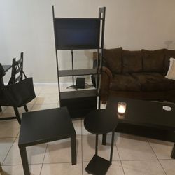 Tall shelf, side table, coffee table, oval table- Can Also Be Sold Separately 