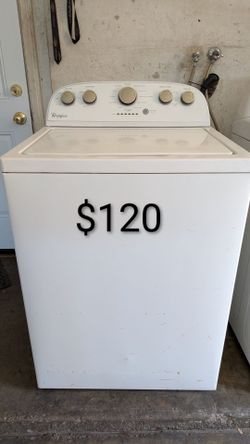 WHIRLPOOL LARGE CAPACITY WASHER, WORKS