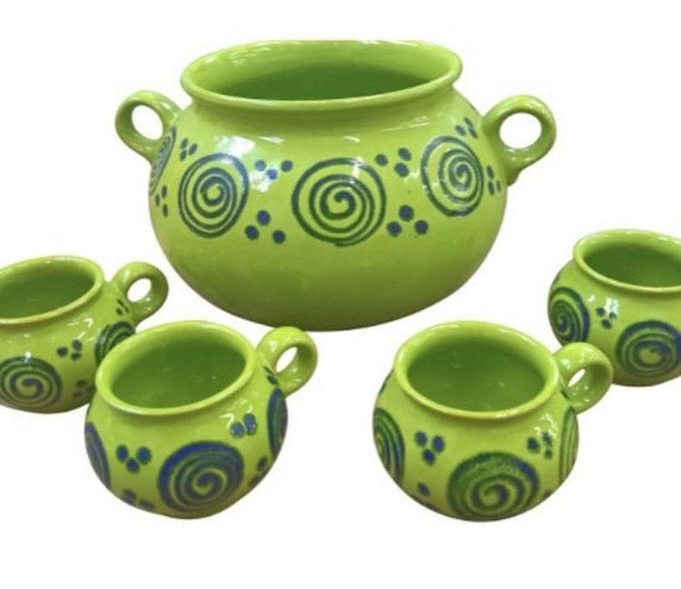 Mid Century Waechtersbach Soup Bowl and Cups