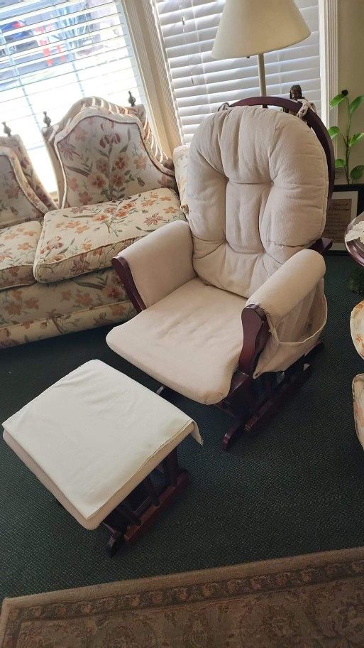 Free Glider Chair With Ottoman