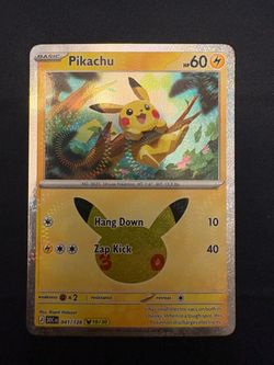 Pikachu #041 19/30 – 30th Celebrations – NM Pokemon TCG Card