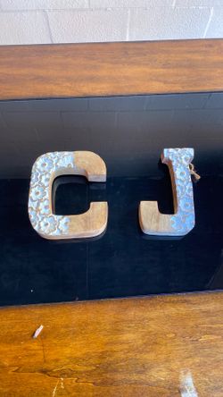 Wooden letter blocks