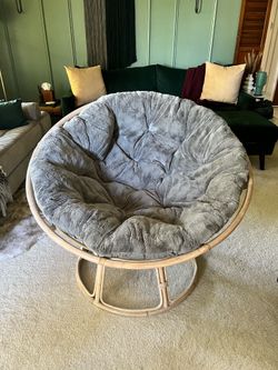 Papasan Chair & Cushion - PRICE FIRM