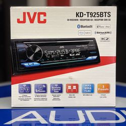 Brand New, JVC KD-T925BTS CD Receiver with AM/FM Tuner