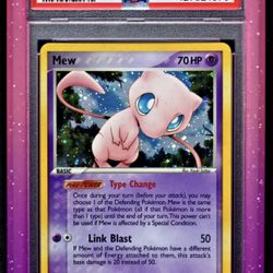 2006 POKEMON English EX LEGEND MAKER #10 MEW  HOLO PSA 8 (POP 231)