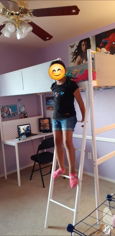 Ikea Loft Bed Frame With Desk Top