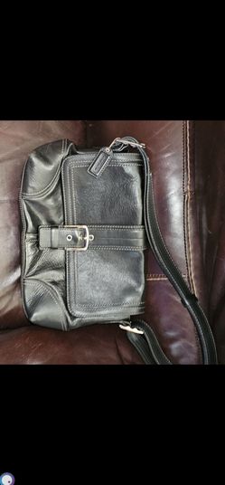 Coach Signature Flap Shoulder Bag — Authentic — Great Condition