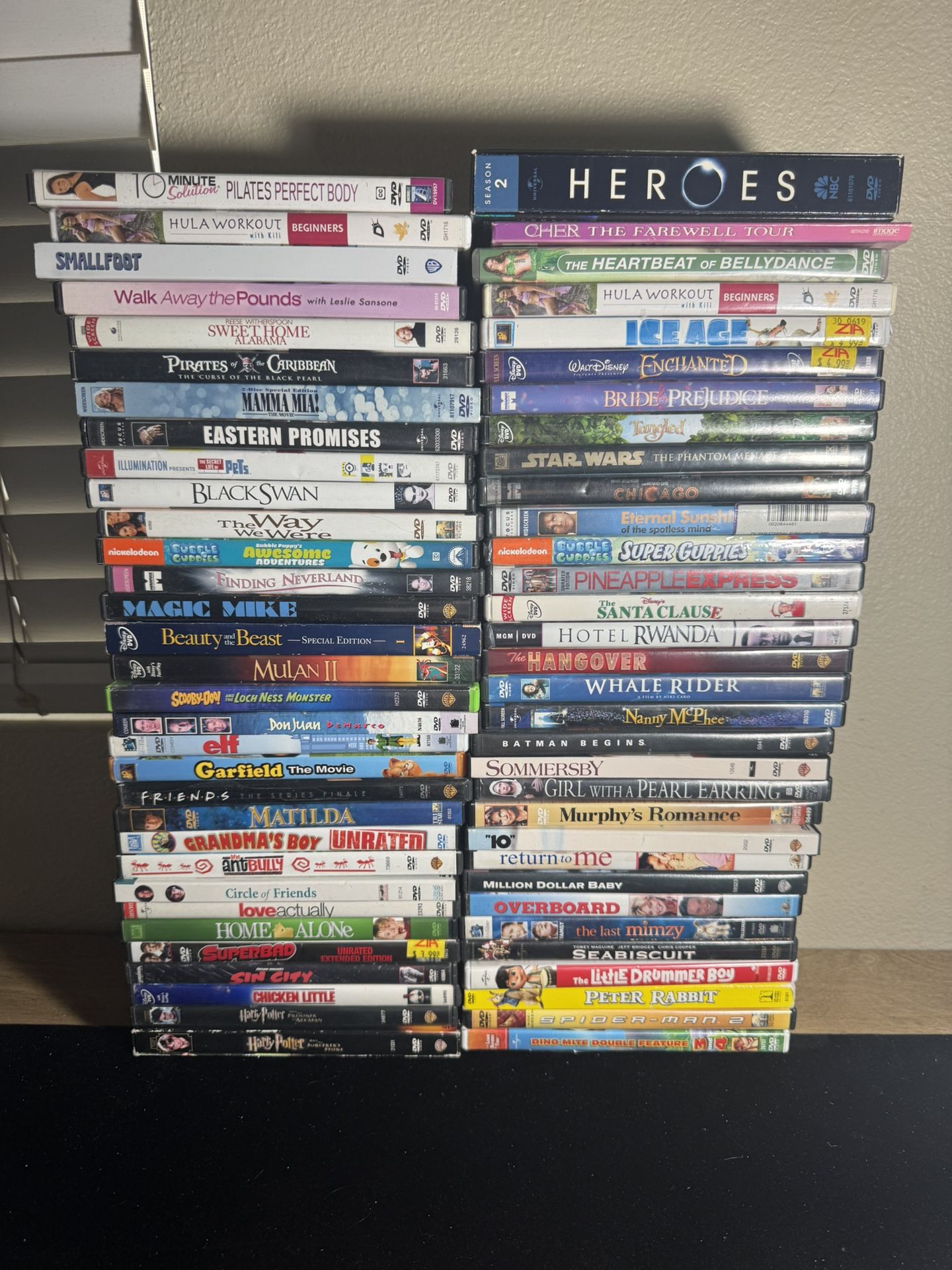 136 DVD Movies Series Disney Universal Lionsgate Warner Brothers Paramount