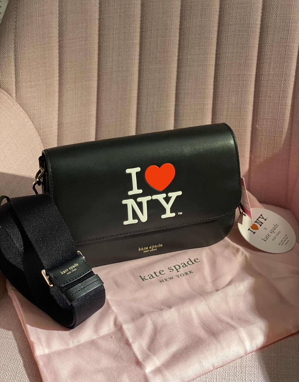 Brand NEW I Love NY X Kate Spade New York Buddie Medium Shoulder Bag VALUE