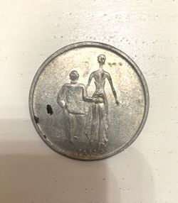 VINTAGE RISQUÉ HEADS OR TAILS COLLECTOR TOKEN