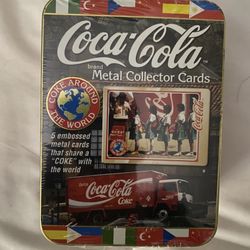 GIFT- Coca Cola Metal collector cards from 1996.