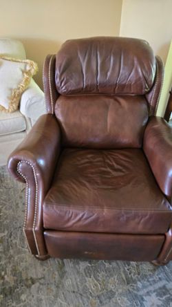 Leather Manual Recliner by Stickley
