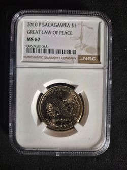 2010 P Sacagawea $1 Great Law of Peace NGC MS67