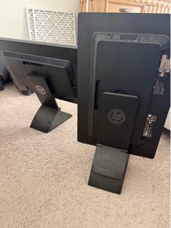 Dual HP 24” LED Computer Monitors – Matching Pair  Price: $80 OBO