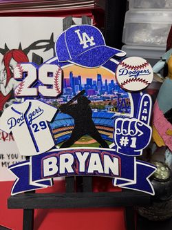 Dodgers Cake Topper