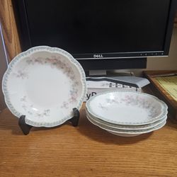 Haviland Limoges 4 Soup Bowls Vintage Mint