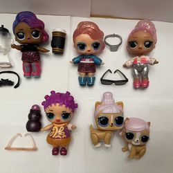 Lol L.O.L Dolls Pets And Accessories Lot