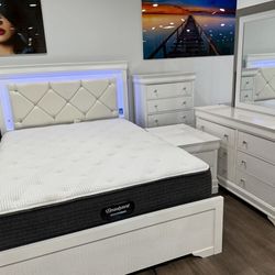 New Bedroom Set 4pc In Box 📦 Finance Available No Credit Needed $39 Down Buy Now Pay Later 