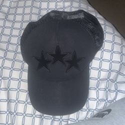 Amiri 3 Star Trucker Hat In Black