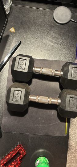 Set of 15lb dumbbells