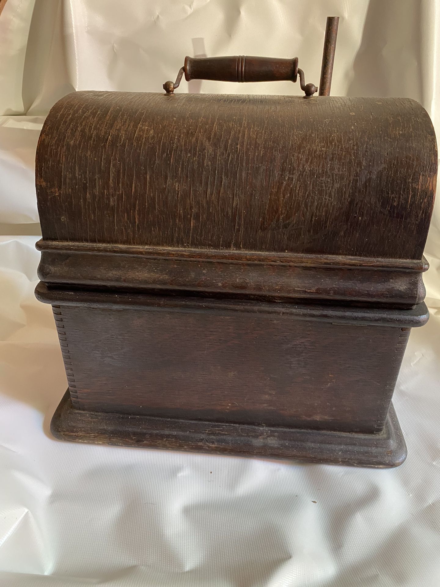 1905 Vintage Edison Standard Phonograph Cylinder Record Player Antique
