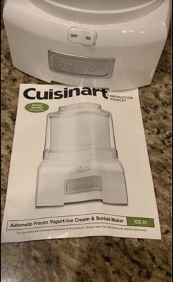 Cuisinart yogurt- ice cream & sorbet maker