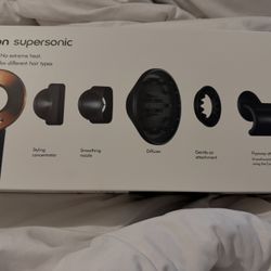 Dyson Supersonic Hair Dryer 5 Attachment Included Brand New!