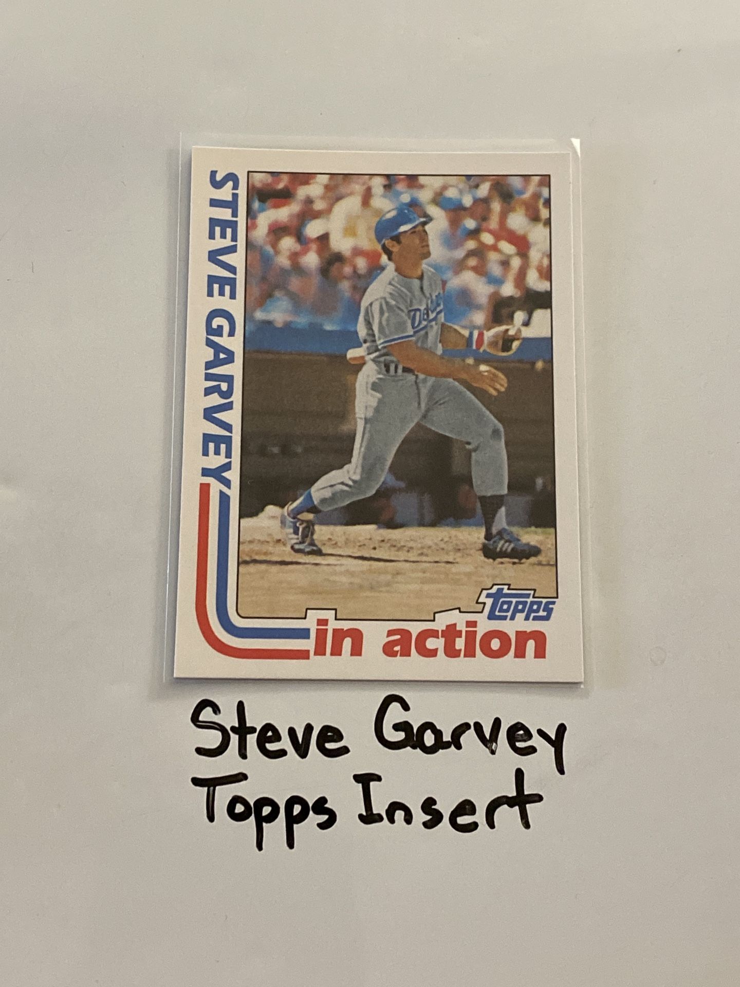 Steve Garvey Los Angeles Dodgers All-Star 1st Baseman Topps Short Print Insert Card.
