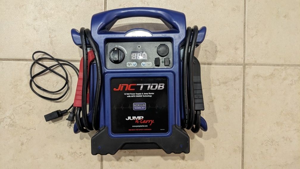 JNC 770B Amp 12 Volt Jump Starter, Blue