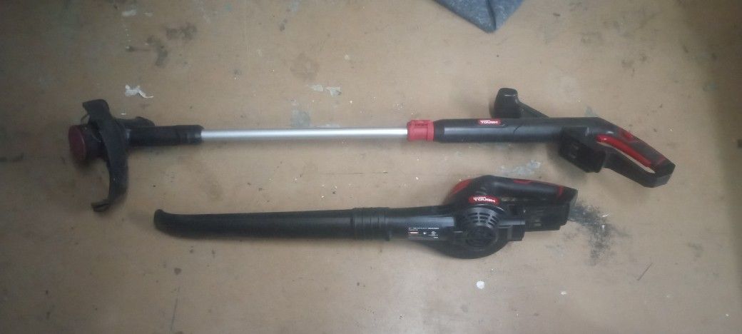 Hyper Tough 20V CORDLESS Blower & Weed Eater - Tools Only No Battery