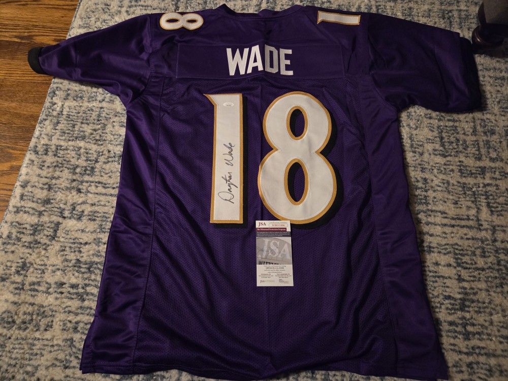 Dayton Wade Baltimore Ravens Autographed Jersey