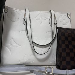 White Tote Bag With Serial Number 