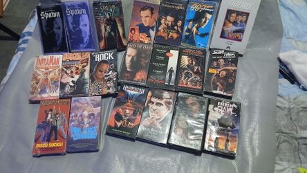 Vintage VHS Movie Lot (21 Tapes) - Cult Horror, Sci-Fi, Sealed Classics