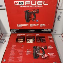 Milwaukee M18 Fuel 16g Straight Finish Nailer Tool. Model #3020-20