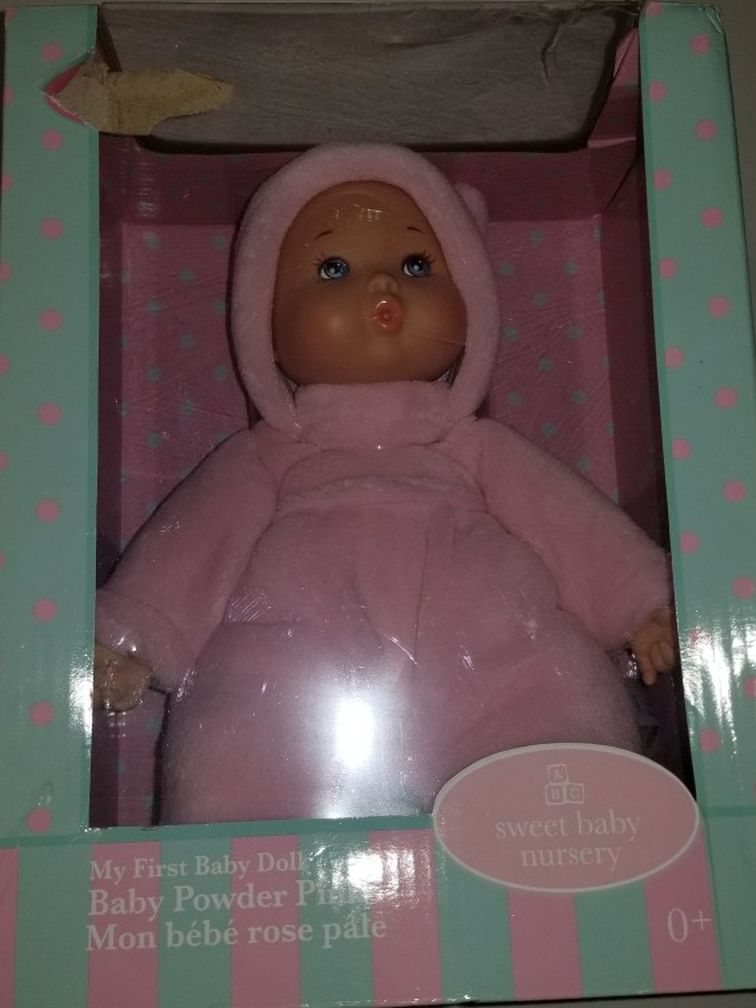 Madame Alexander My First Baby Powder Pink 12'' Doll New . Collectable. $30 value