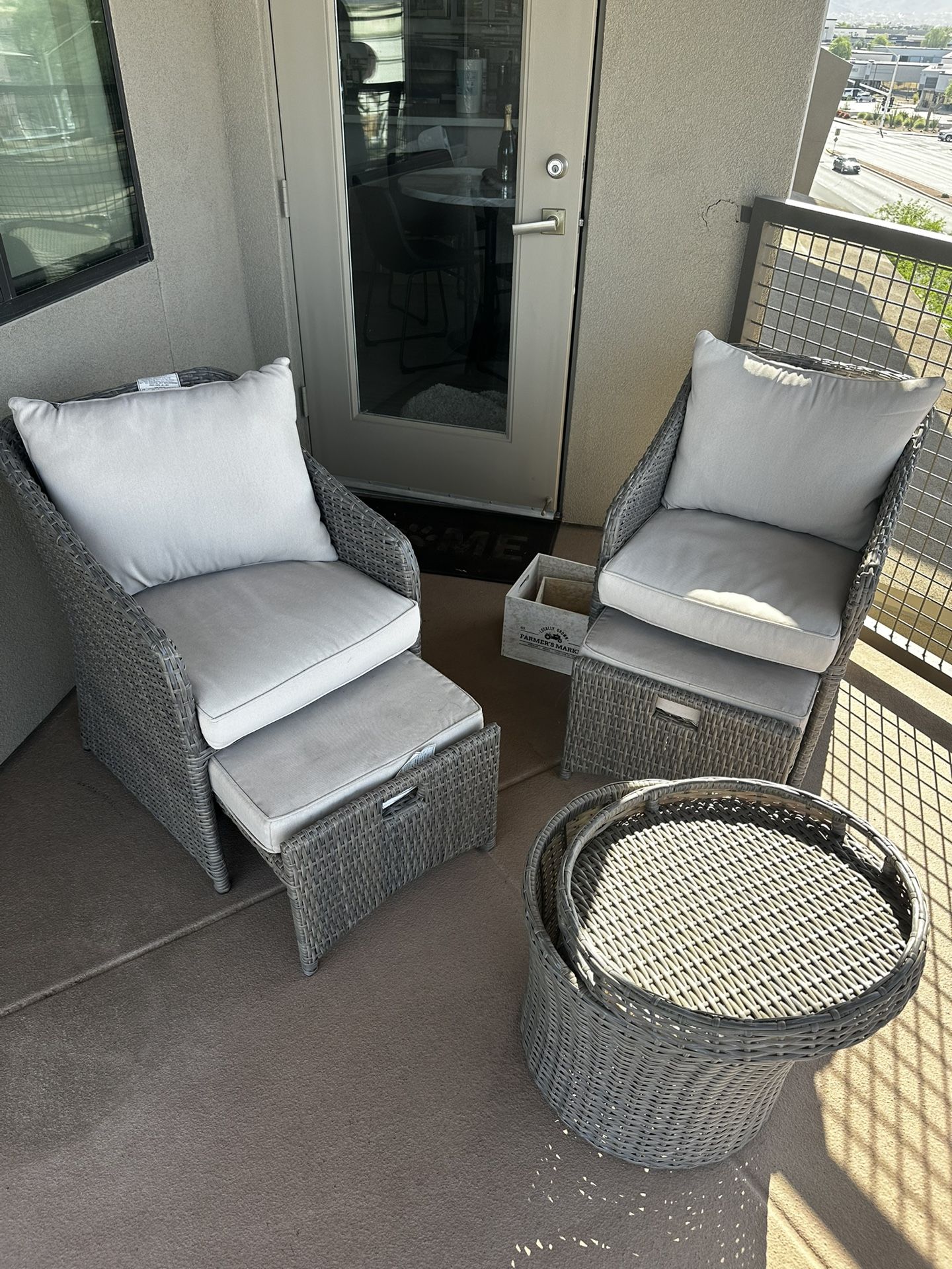 Make An Offer MUST GO 3 Piece Patio Chairs Set