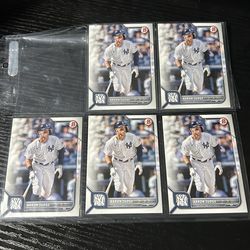 5 Aaron Judge NFL 5 pack Cards