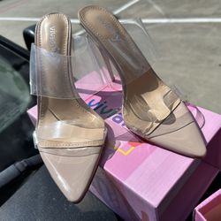 Nude Sandal Stiletto Heels