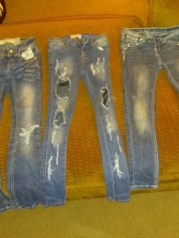 Little Girls Name Brand Jeans Size 7/8