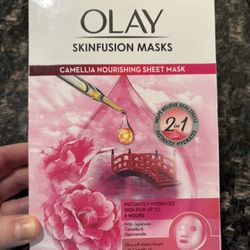 NEW OLAY SKINFUSION SET OF 10 CAMELLIA NOURISHING SHEET MASKS $12!!! 