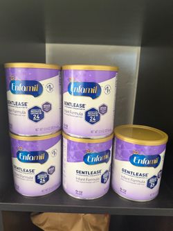 Enfamil Gentlease Infant Formula – 5 latas nuevas y selladas