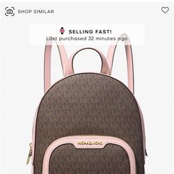 Michael Kors Jaycee Medium Logo Backpack New