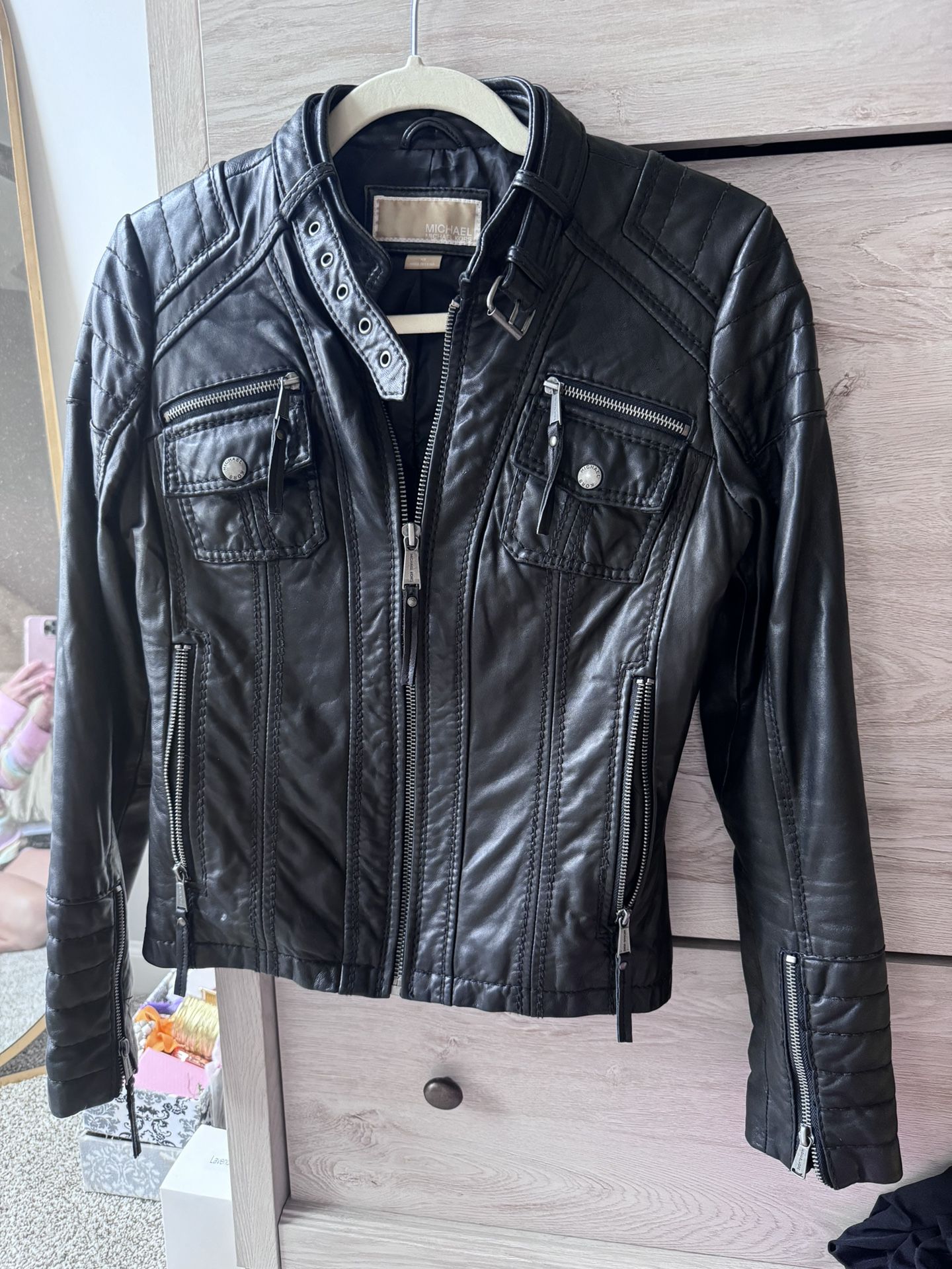 Designer Michael Kors leather Jacket