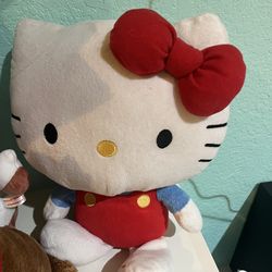 Stuffed Hello kitty’s  and One stand Hello kitty