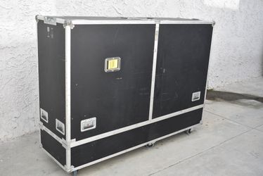 Road Case LARGE 78"x23"x51" Set Square Staging Travel Case, w/ Casters, BlackRoad Case LARGE 78"x23"x51" Set Square Staging Travel Case, w/ Casters, B