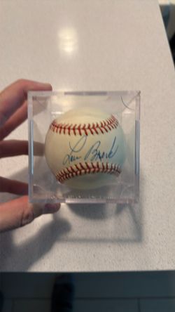 Lou Brock signed baseball